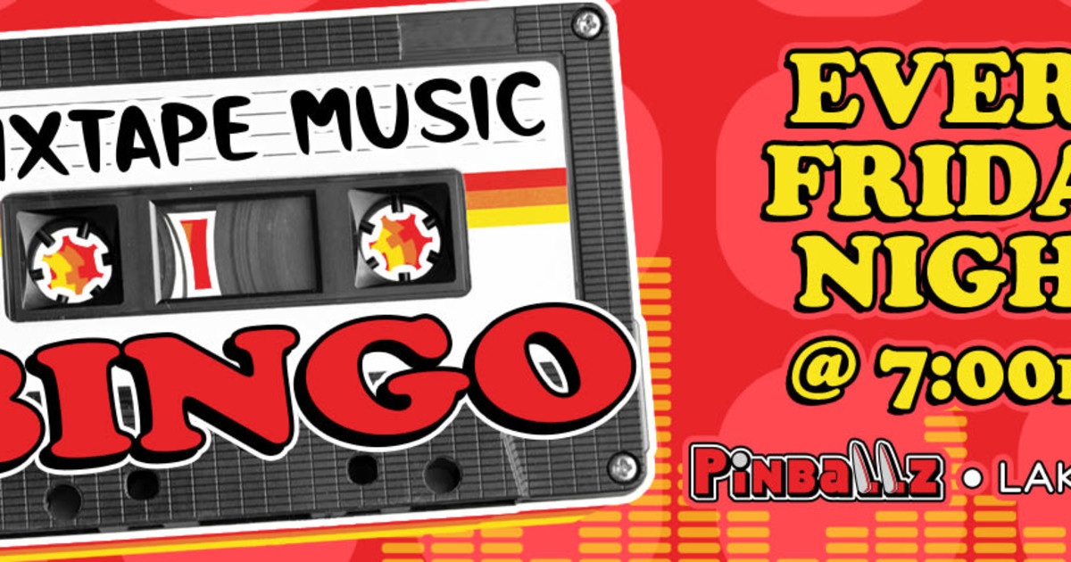 Mixtape Music Bingo at Pinballz Lake Creek