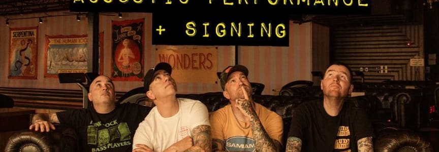 New Found Glory Acoustic Performance, Album Signing & Record Release Celebration at Grimey's in Nashville, TN