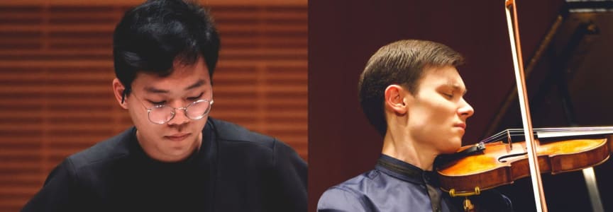 Oliver Neubauer, violin and Michael Yeung, percussion