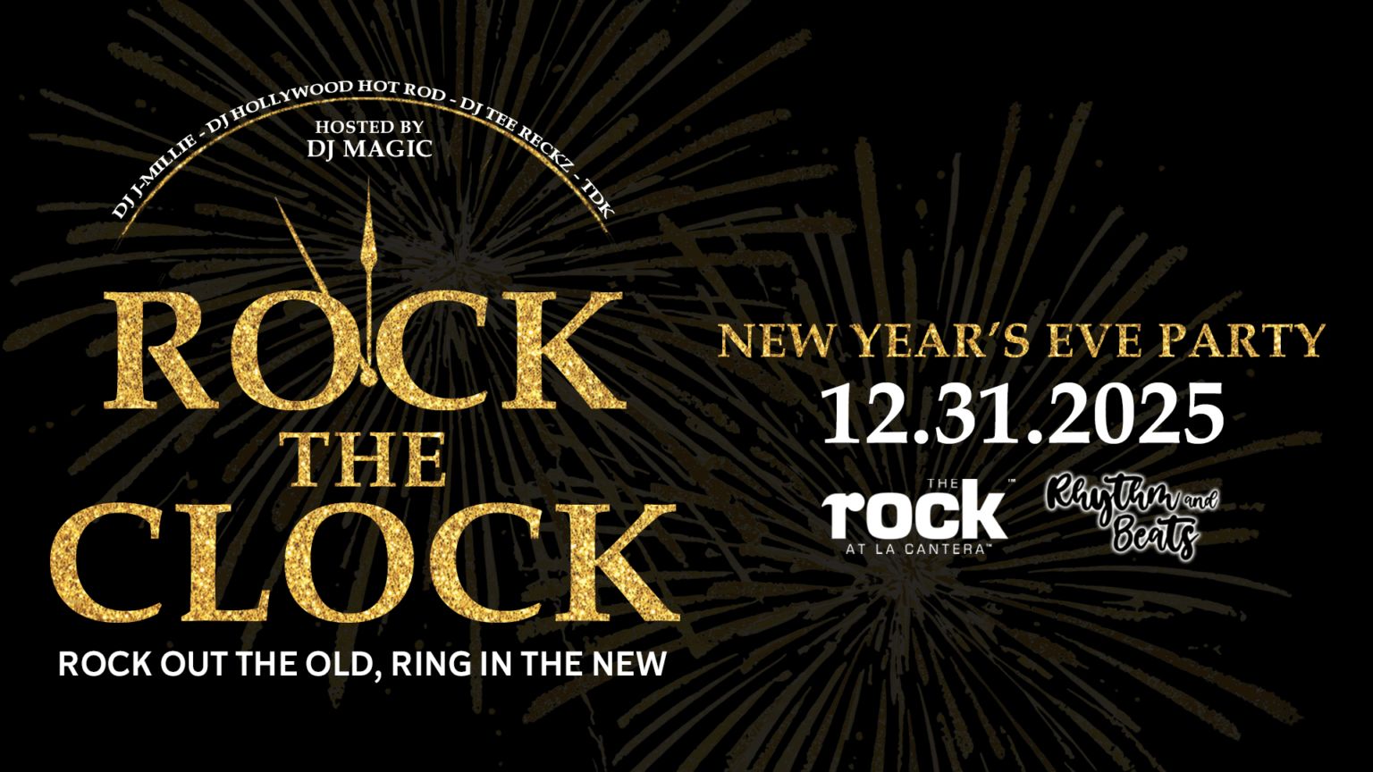 Rock the Clock NYE Party presented by Rhythm & Beats in San Antonio