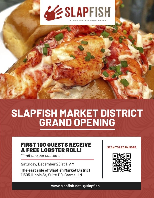 Slapfish Market District Grand Opening & Lobster Roll Giveaway