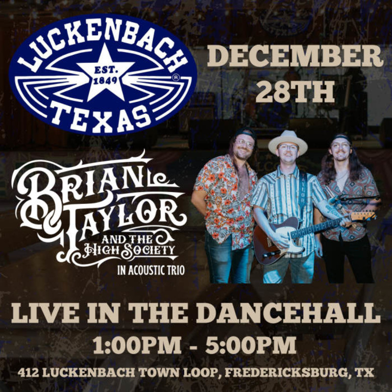 Brian Taylor and The High Society Live In The Dancehall (Open Dance Floor)