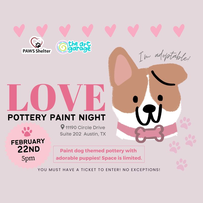 Puppy Love Paint Night at Oak Hill