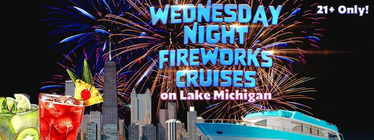 Wednesday Fireworks Cruises on Lake Michigan(June 10th)