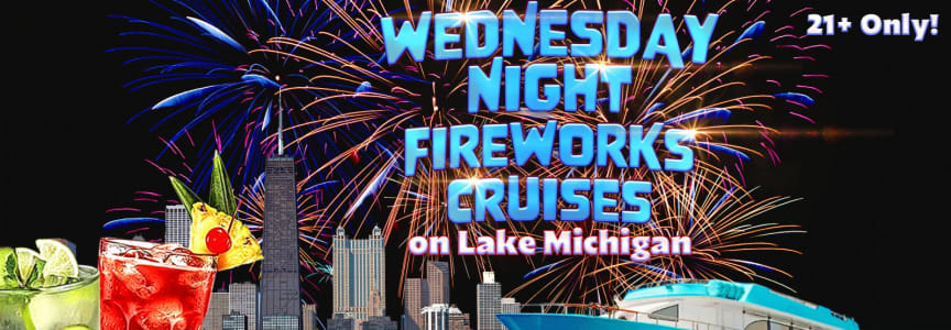 Wednesday Fireworks Cruises on Lake Michigan(June 10th)