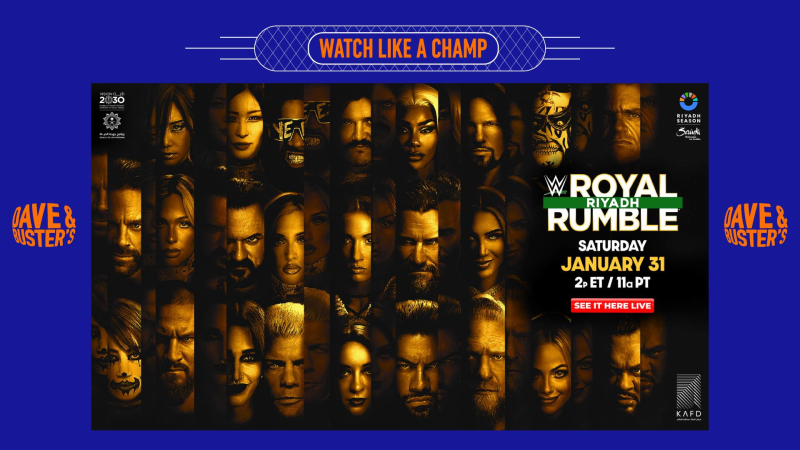 WWE Royal Rumble in Islandia at Dave & Buster's - Islandia