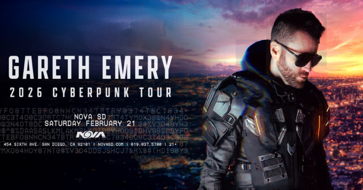 Gareth Emery: 2026 Cyberpunk Tour in San Diego at NOVA SD