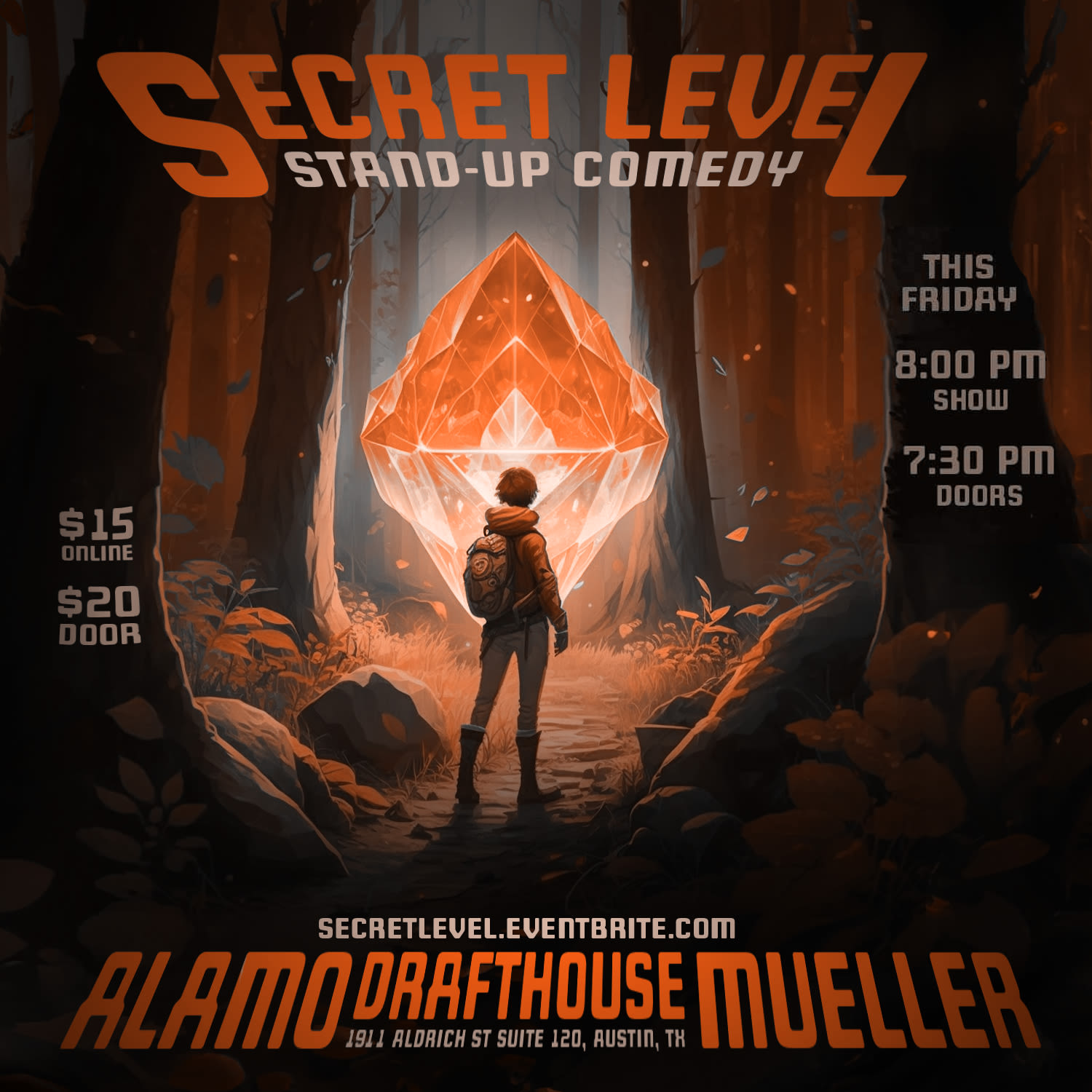 Comedy Alert Level Secret Level Comedy Show (8pm) in Austin at Alamo Drafthouse