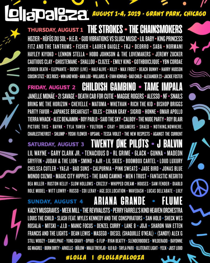 Lollapalooza In Chicago At Grant Park