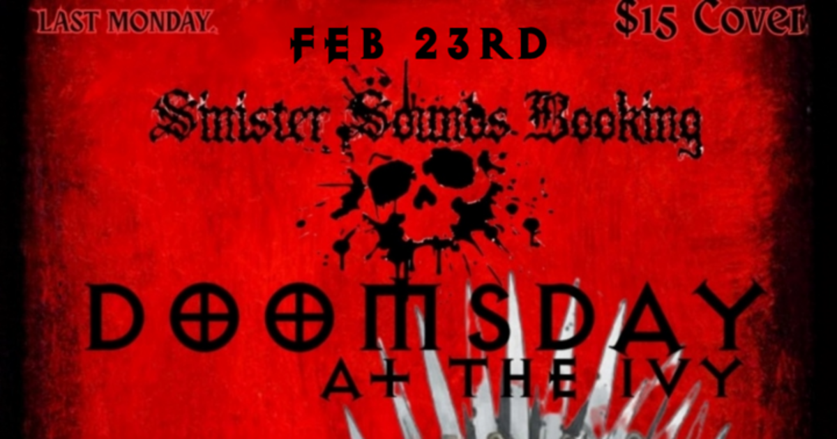 Sinister Sounds Booking Ominess + Temple Of The Fuzz Witch + Vesseles + Tbd