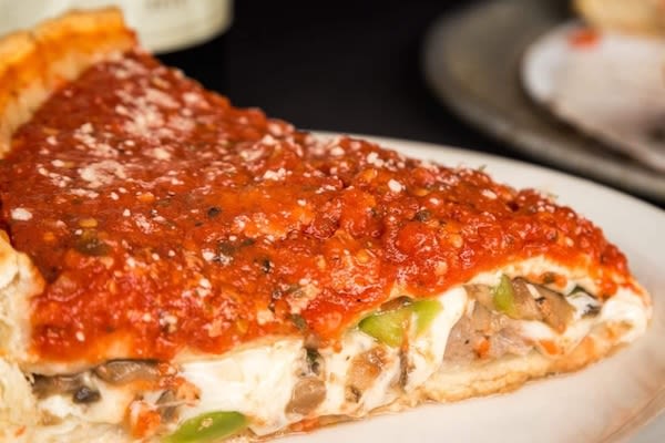 Bacino's heart-shaped pizza