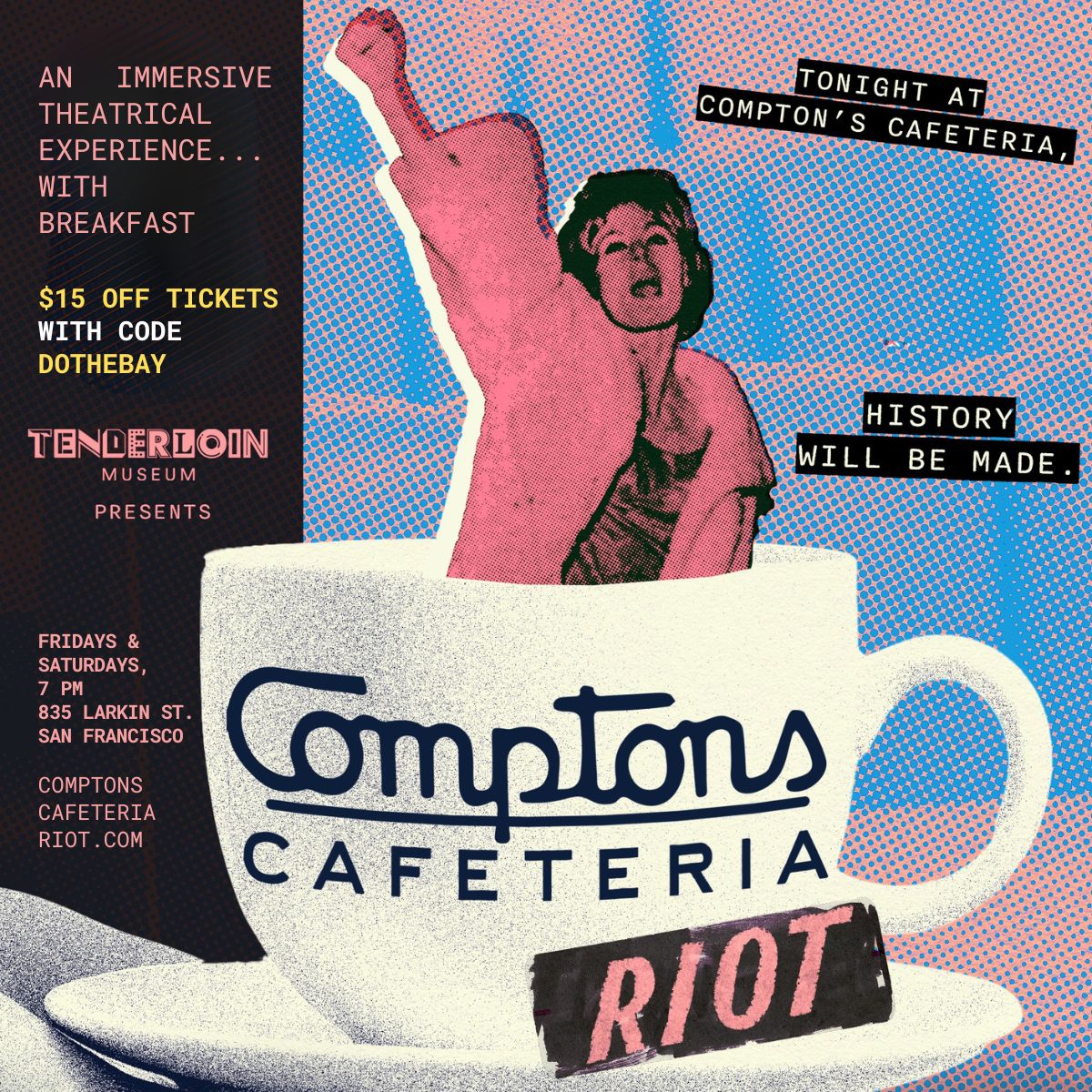 The Compton's Cafeteria Riot in San Francisco at 835 Larkin St
