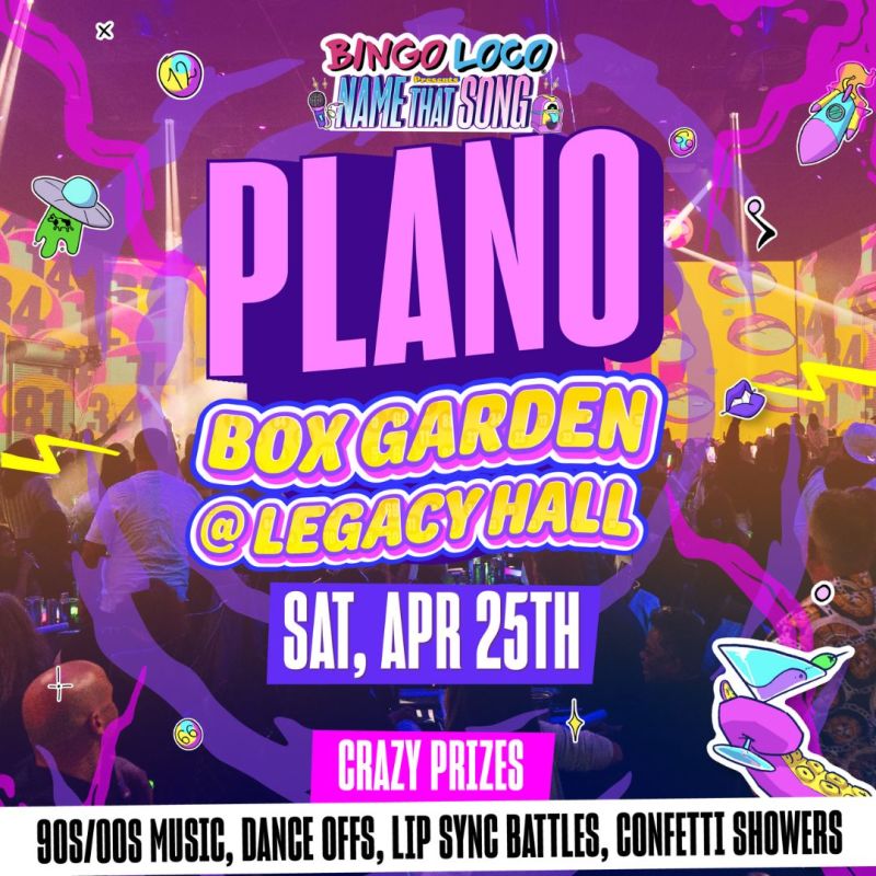 Bingo Loco: Name That Song in Plano at Legacy Hall