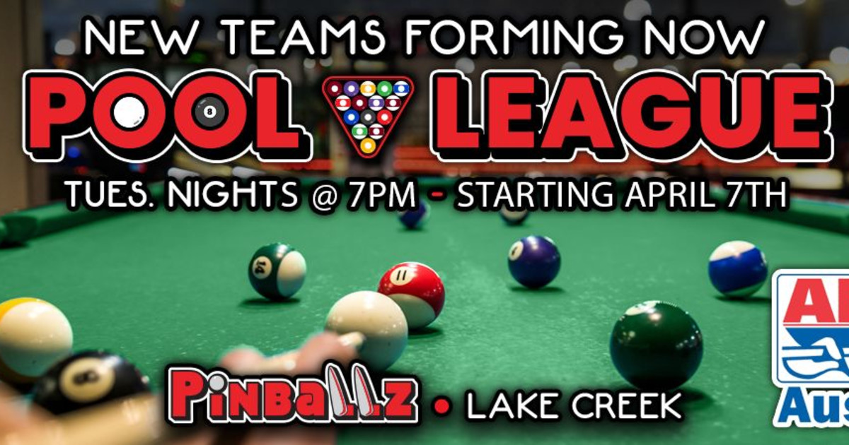 APA Pool League in Austin at Pinballz Lake Creek