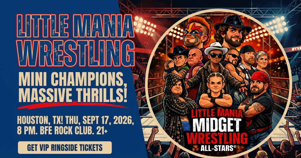 Little Mania Wrestling: Big Action, Tiny Wrestlers! Houston, TX!