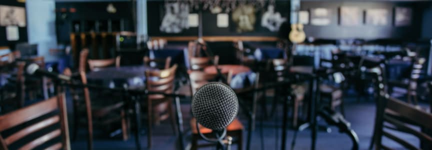 Megan Barker, Dave Berg, Mike Reid, Joel Shewmake at The Bluebird Cafe in Nashville, TN