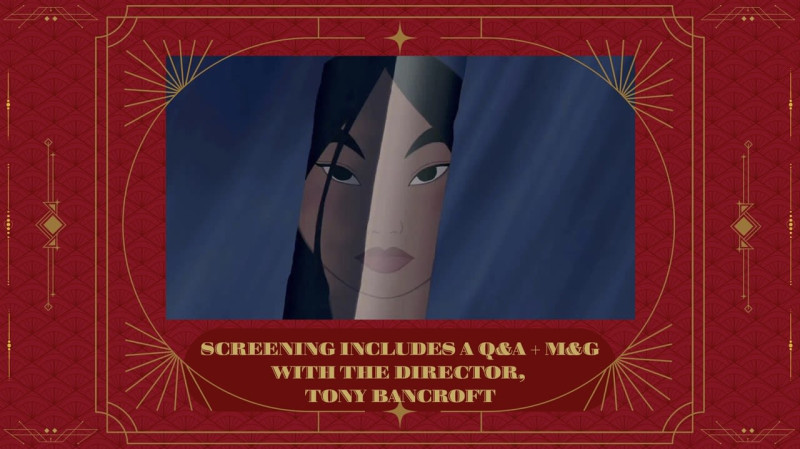 SMC x Filmmakers in Franklin Presents Mulan (1998) ft. Director Tony Bancroft