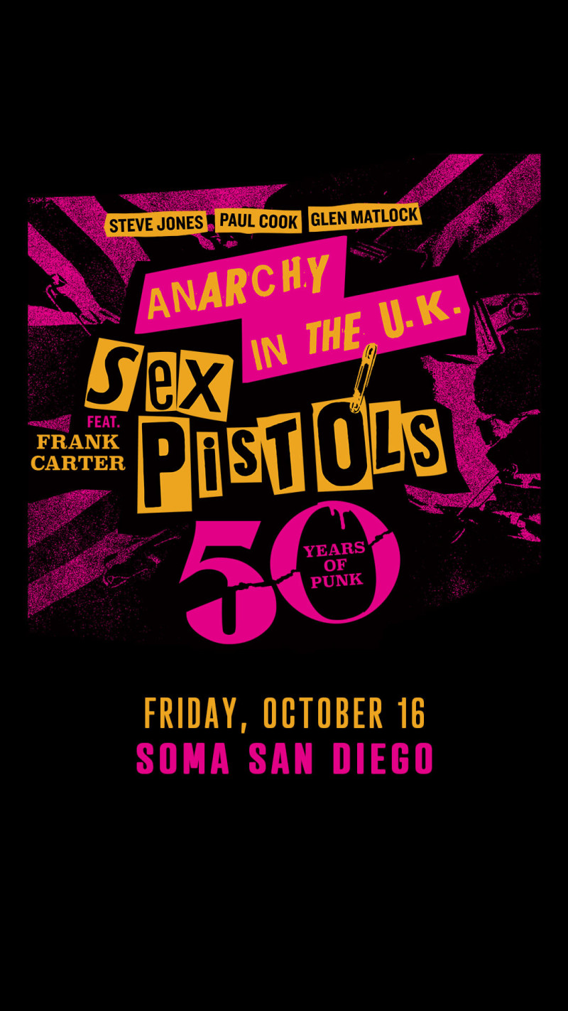 SEX PISTOLS (Steve Jones, Paul Cook, Glen Matlock) featuring Frank Carter
