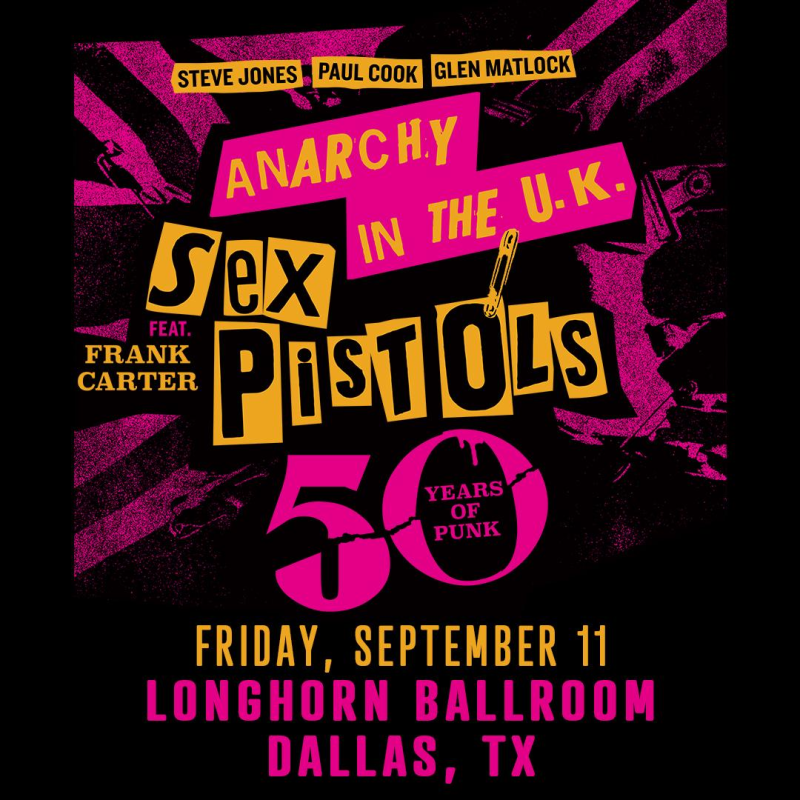 SEX PISTOLS (Steve Jones, Paul Cook, Glen Matlock) featuring