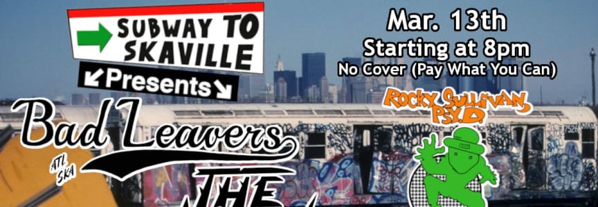 Live rock night: Bad Leavers, The Maka Sticks & more