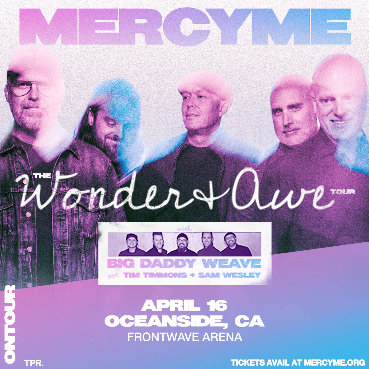 Mercy Entouro MercyMe: The Wonder + Awe Tour in Oceanside at Frontwave Arena