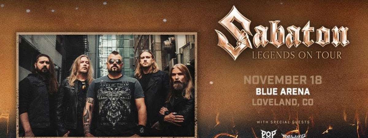 Sabaton: Legends On Tour with special guests Pop Evil and Wings of Steel
