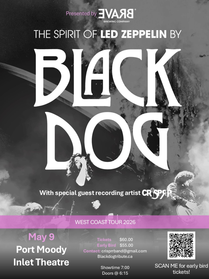 Black Dog - The Spirit of Led Zepplin in Port Moody at Inlet Theatre