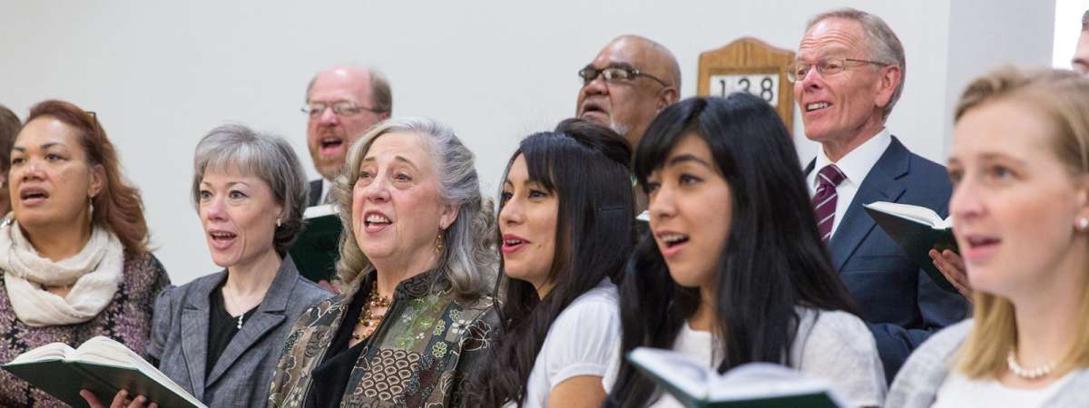 Woodland Ward Choir practice