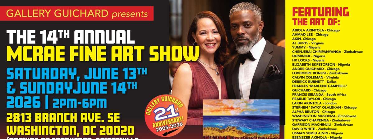 Art Lovers Join us! 14th Annual McRae Fine Art Show in Washington, DC