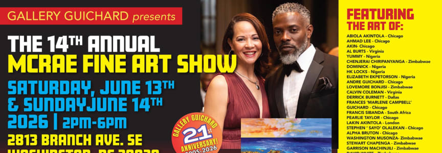 Art Lovers Join us! 14th Annual McRae Fine Art Show in Washington, DC