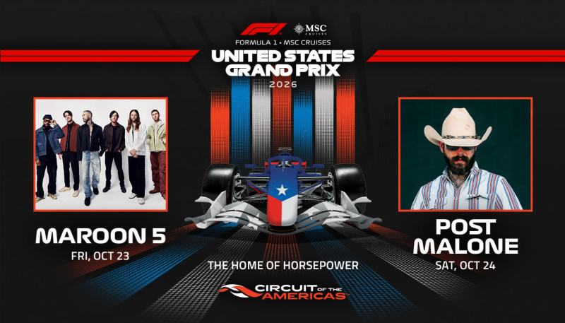 F1 US Grand Prix - Day Two w/ Post Malone