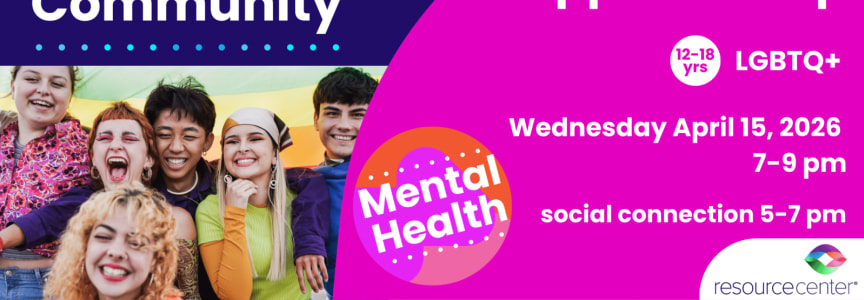 Youth Support Group (LGBTQ+) at Resource Center