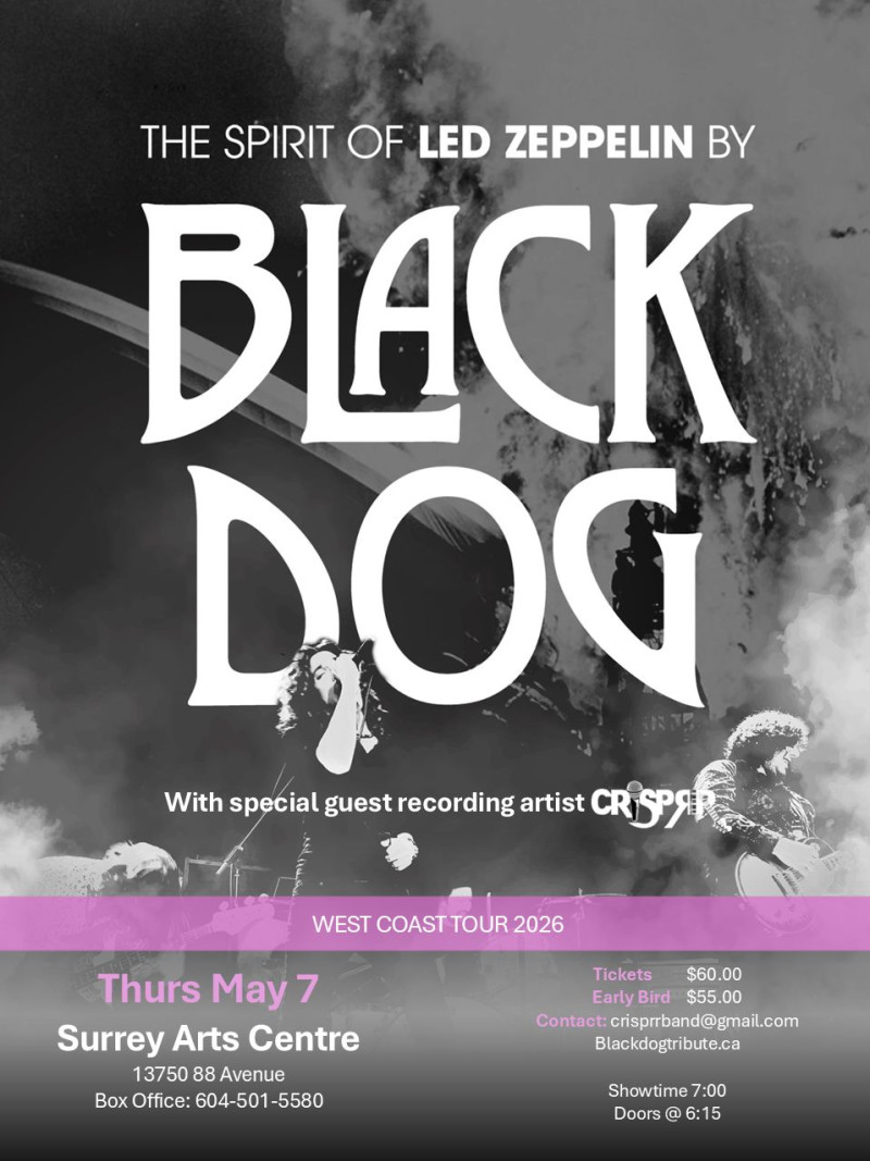 Black Dog - The Spirit of Led Zeppelin in Surrey at Surrey Arts