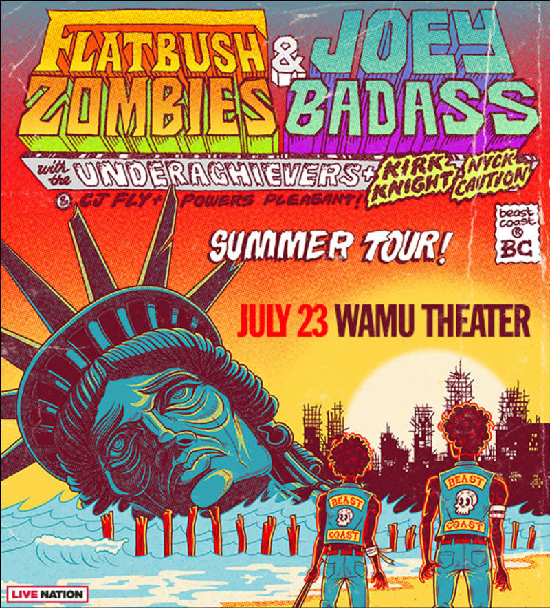 Escape From New York Signed Poster Flatbush Zombies Joey Badass Beast Coast