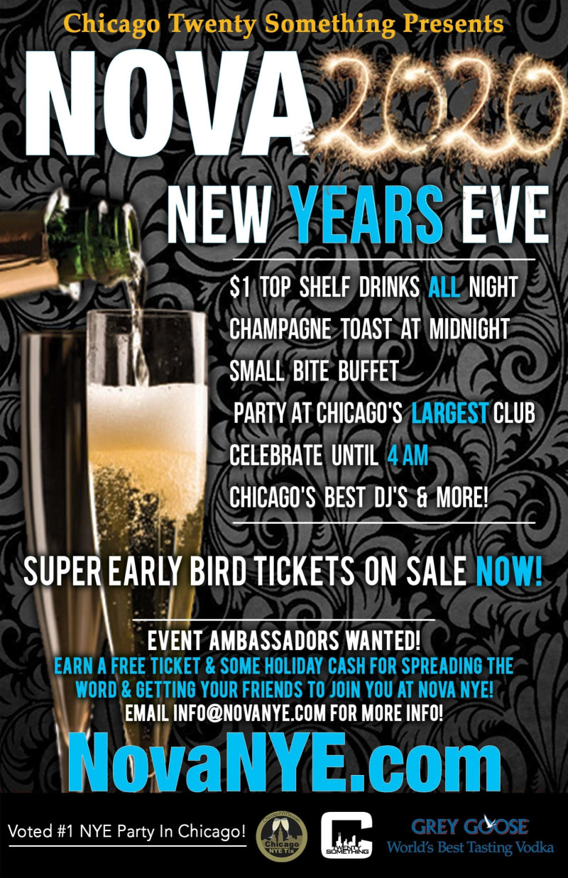 Nova new year's eve 2020 #1 party in chicago for recent grads Nova New Year's Eve 2020 #1 Party in Chicago For Recent Grads