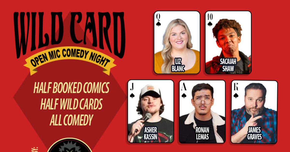 FREE SHOW: WILD CARD COMEDY SHOW AND OPEN MIC in Palmdale at