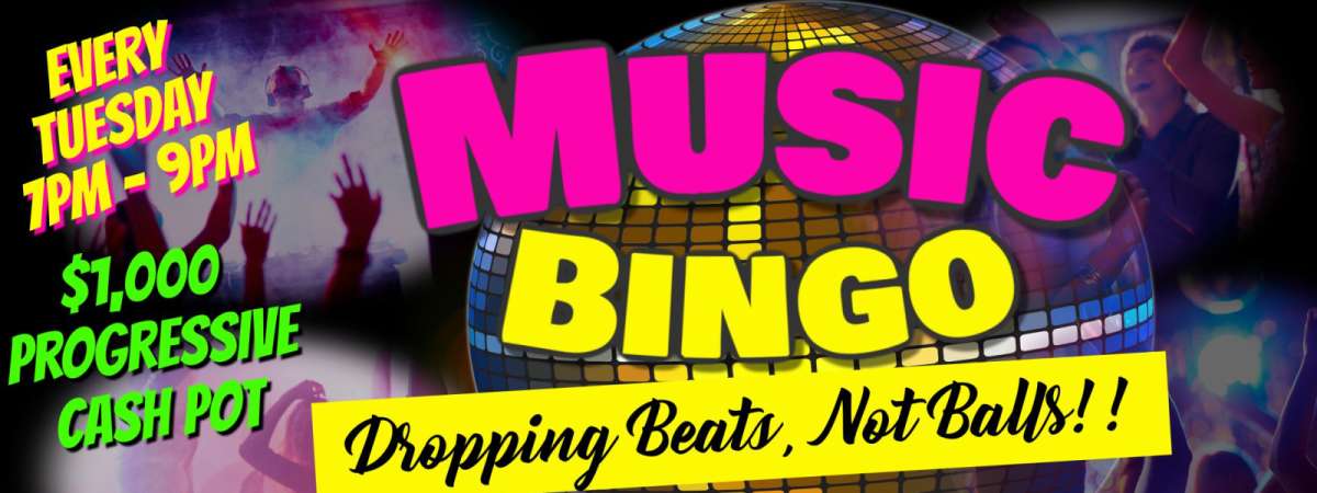$1,000 Progressive Cash Pot Music Bingo & Street Taco Tuesday