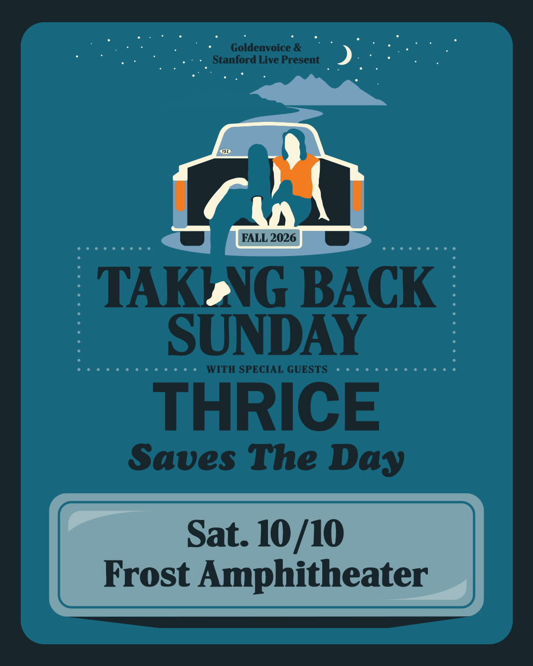 Taking Back Sunday in Stanford at Frost Amphitheater
