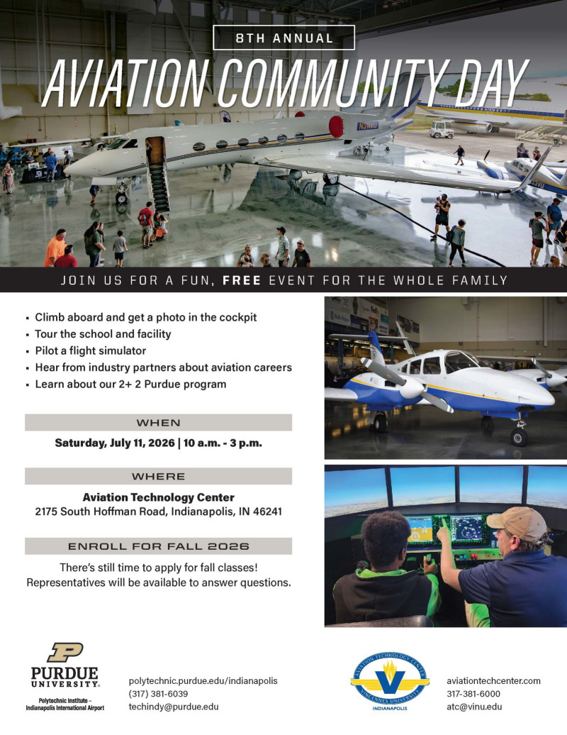 Aviation Community Day 2026 in Indianapolis at Aviation Tech