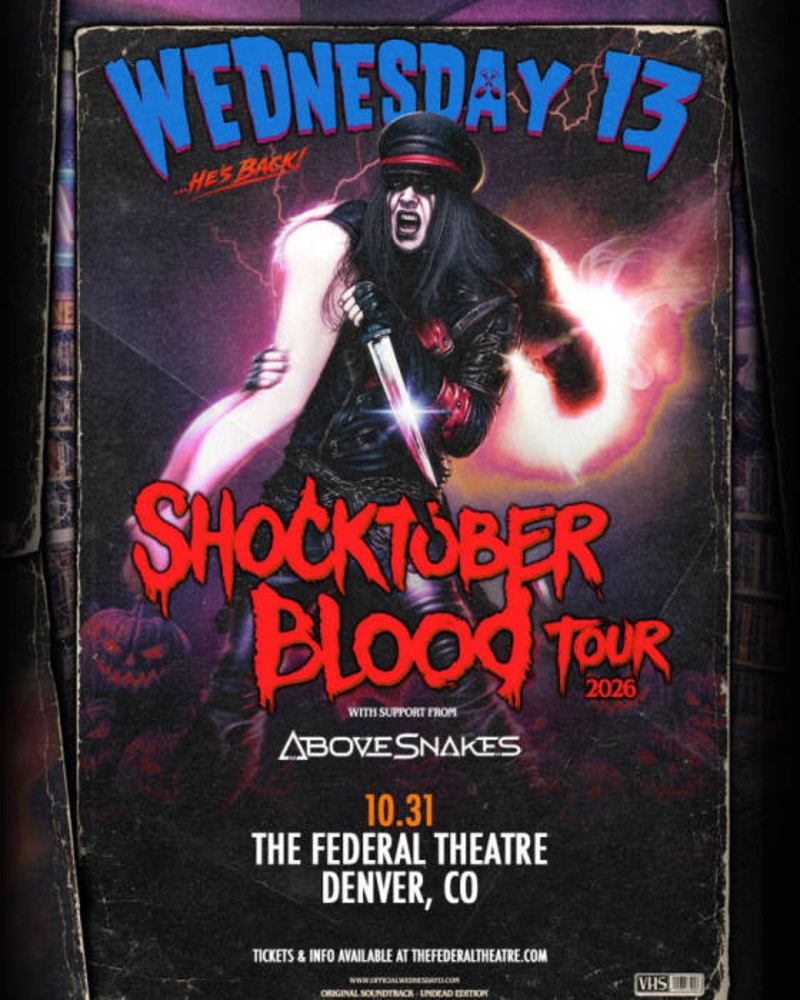 Wednesday 13 Shocktober Blood Tour 2026