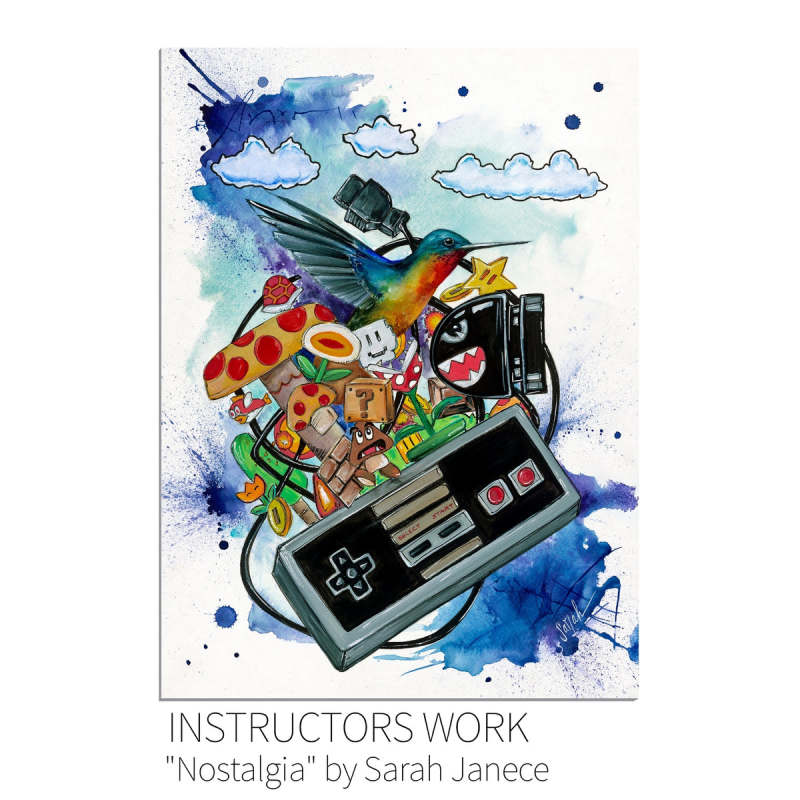 Teen Wild Side of Watercolor in Dallas at Creative Arts Center of