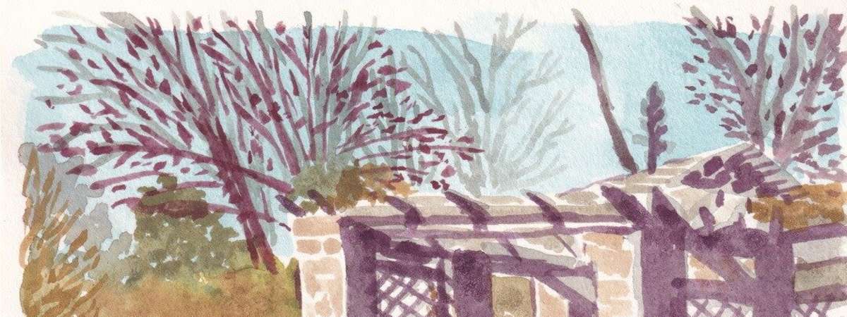 En Plein Air Watercolor: Japanese Garden – July