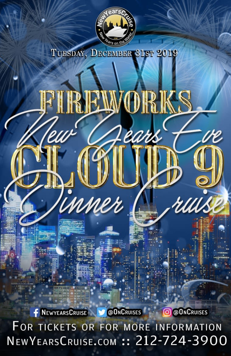 New Year's Eve Fireworks Dinner Cruise Aboard the Cloud 9