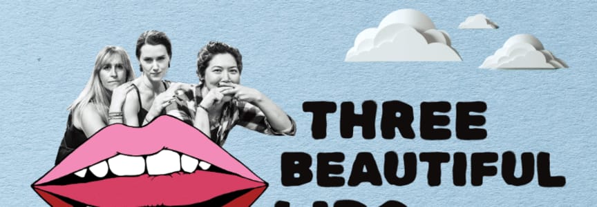 Three Beautiful Lips And Friends