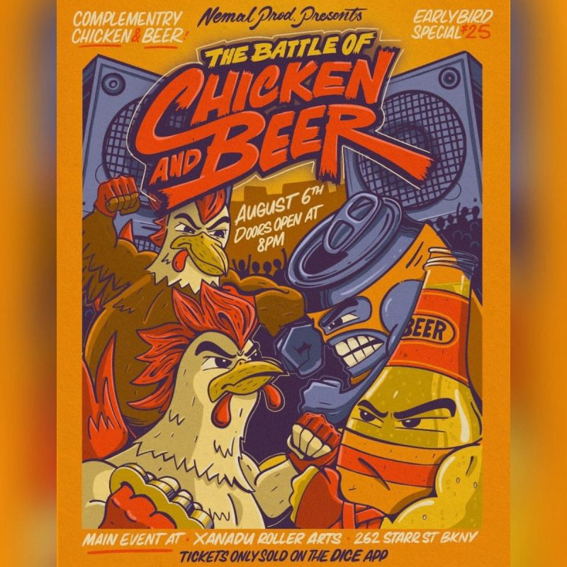 The Battle of Chicken and Beer | Brooklyn Vegan NYC Shows