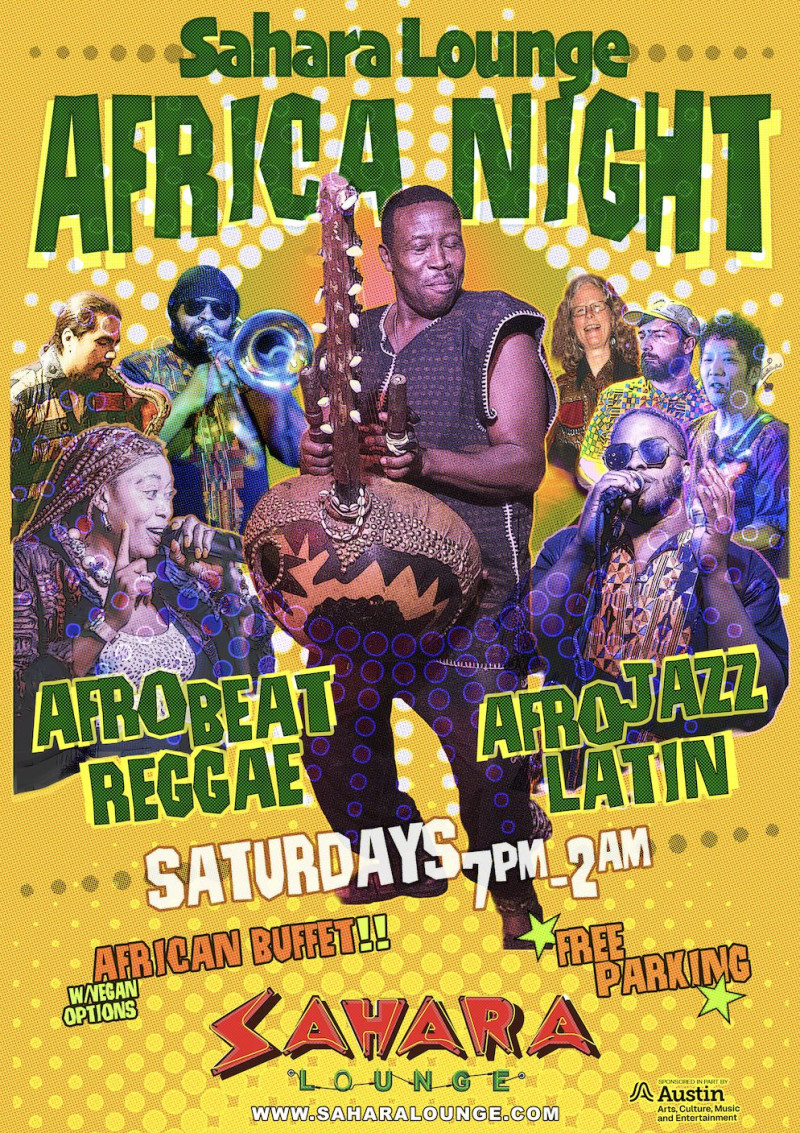 Africa Night with Dem Roots, Afro Jazz & Zoumountchi in Austin at
