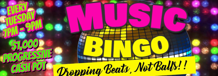 $1,000 Progressive Cash Pot Music Bingo & Street Taco Tuesday