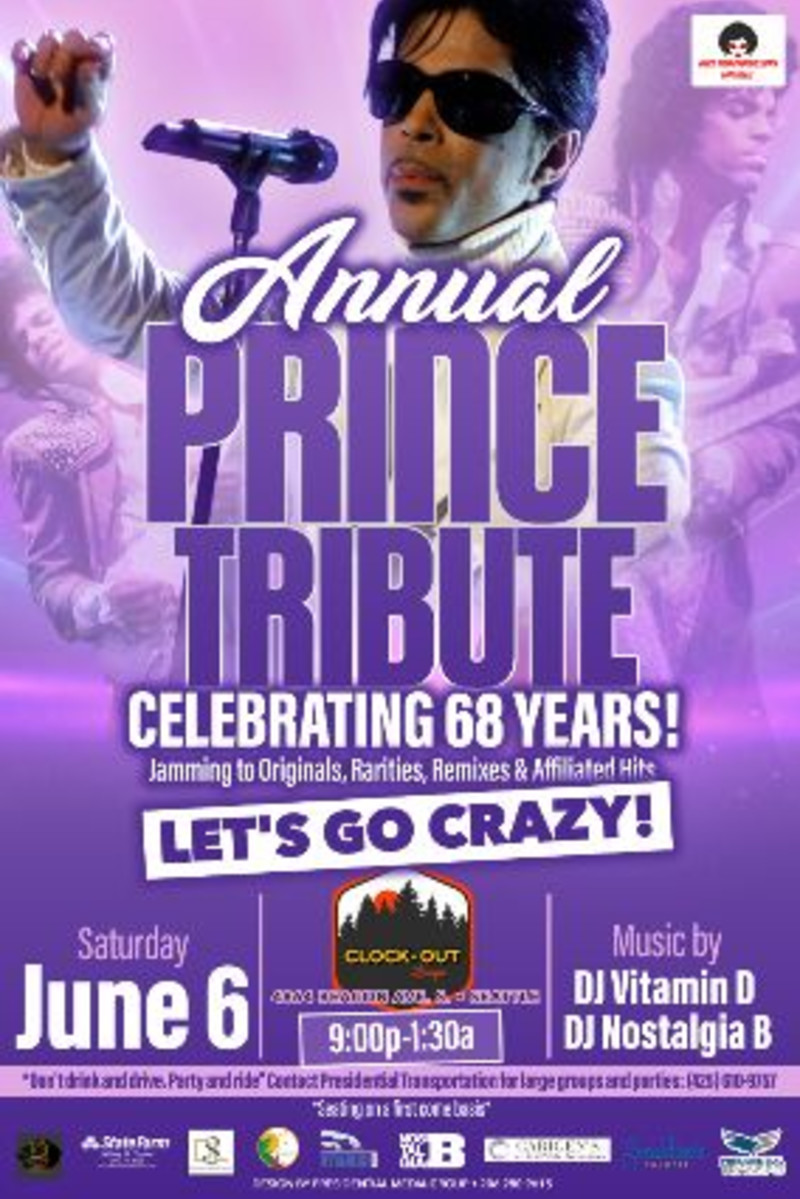 Prince Tribute Night Celebrating Prince's 68th Bday w/ DJs