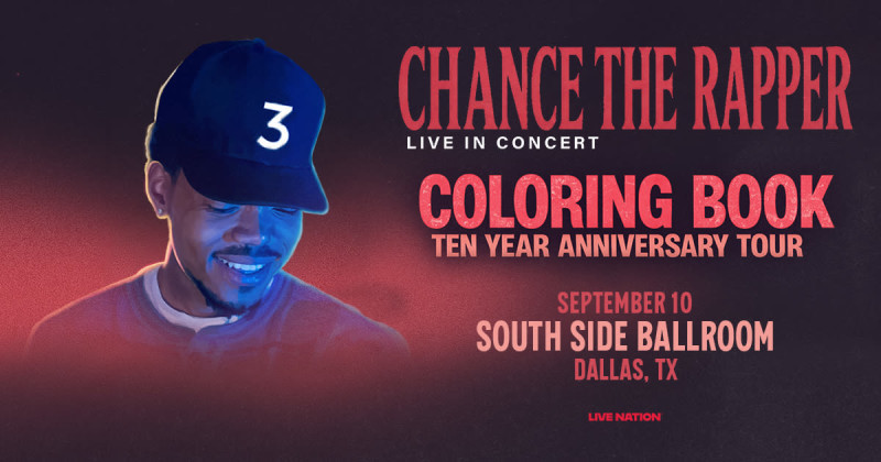 Chance The Rapper - Coloring Book 10 Year Anniversary Tour