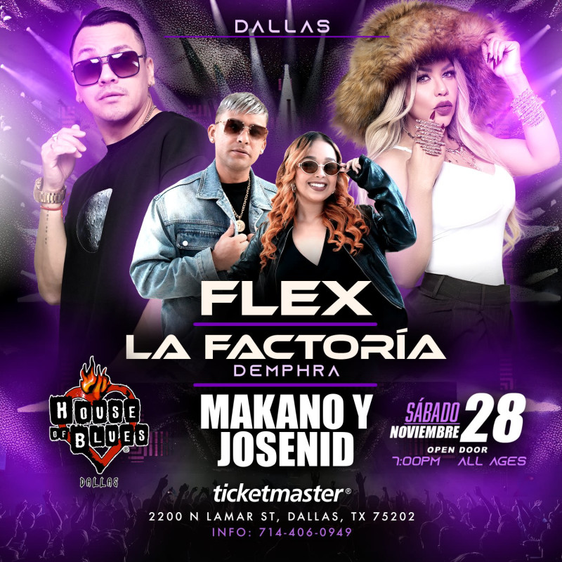FLEX, LA FACTORÍA, MAKANO y JOSENID